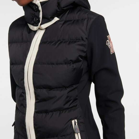 Moncler Grenoble Hooded paneled twill and quilted stretch-shell down jacket - Picture 3 of 11